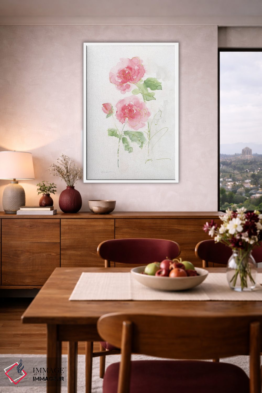 تابلو مینیمال برداشت از باغ رز I اثر سالی سواتلند - D3W