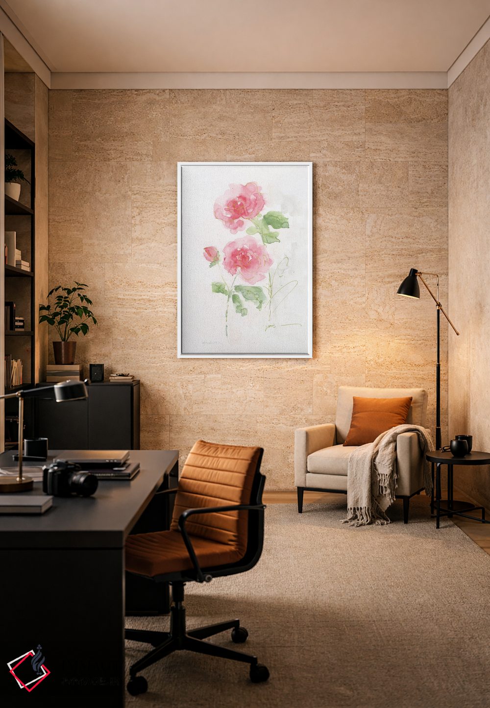 تابلو مینیمال برداشت از باغ رز I اثر سالی سواتلند - D5W