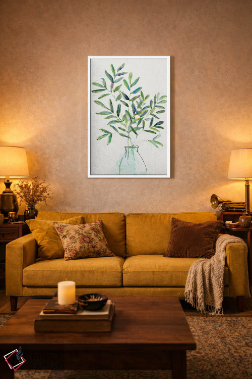 تابلو مینیمال چیدمان سبزینه بهاری I اثر سالی سواتلند - D1W