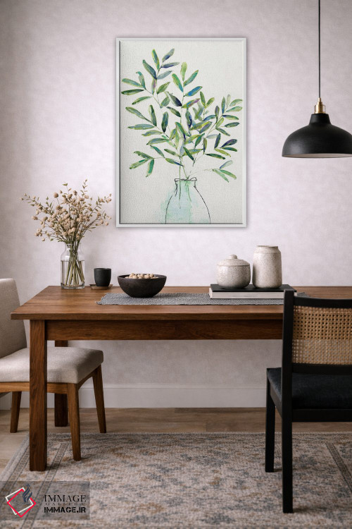 تابلو مینیمال چیدمان سبزینه بهاری I اثر سالی سواتلند - D3W