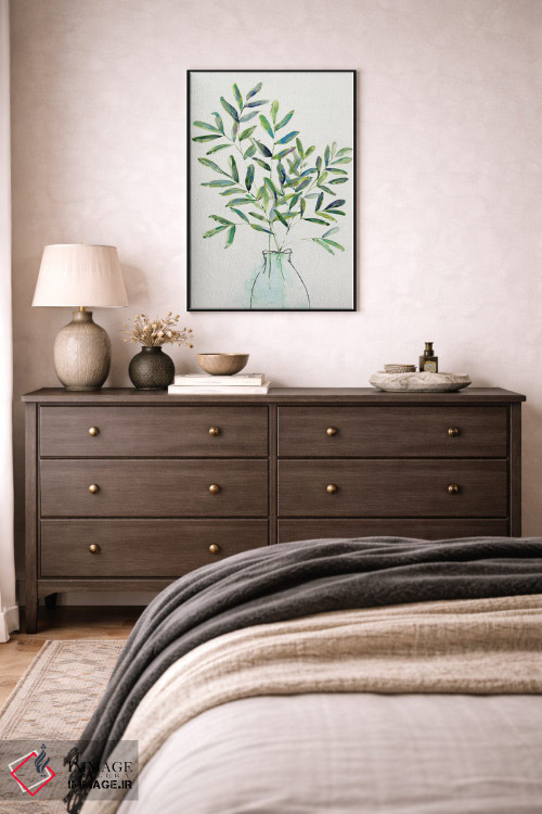 تابلو مینیمال چیدمان سبزینه بهاری I اثر سالی سواتلند - D4B