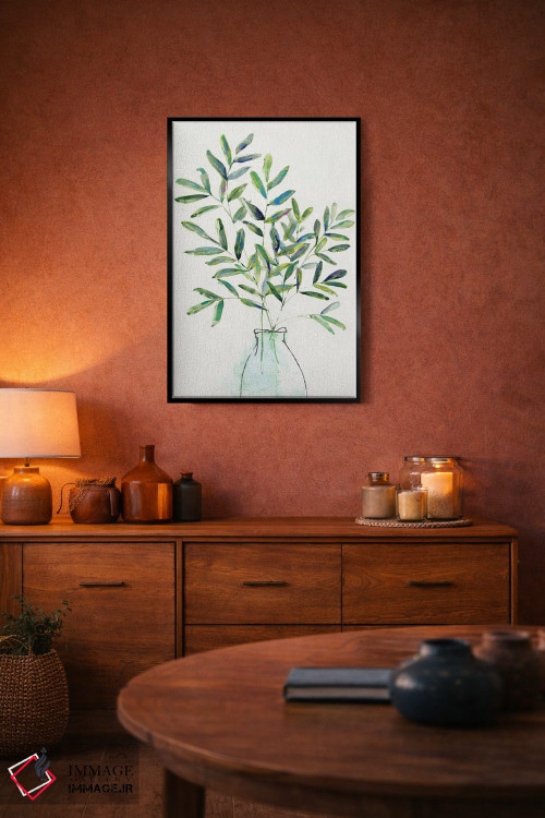 تابلو مینیمال چیدمان سبزینه بهاری I اثر سالی سواتلند - D6B