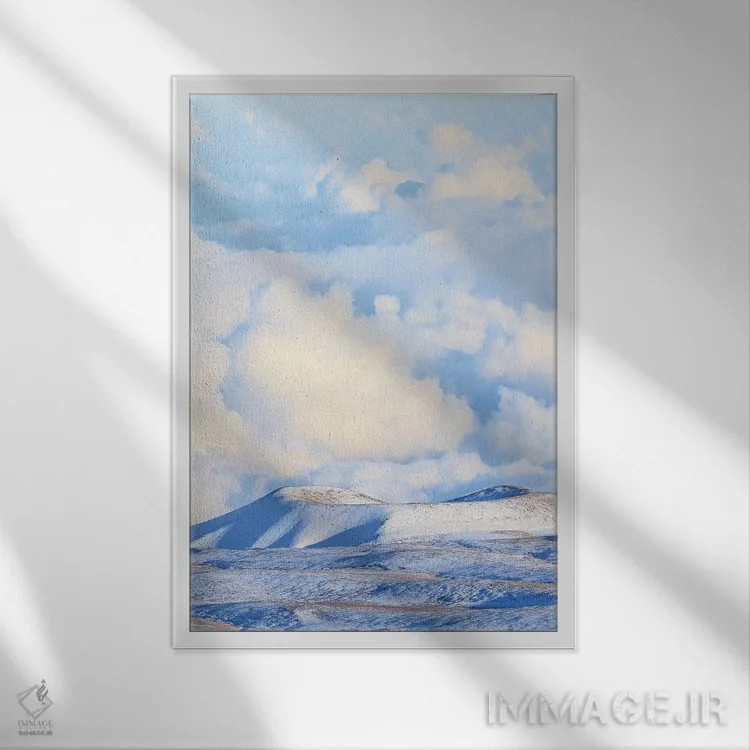 تابلو دکوراتیو The summit of Maunakea on the Island of Hawaii,منظره… اثر استوارت وست مورلند - نمای قابدار سفید