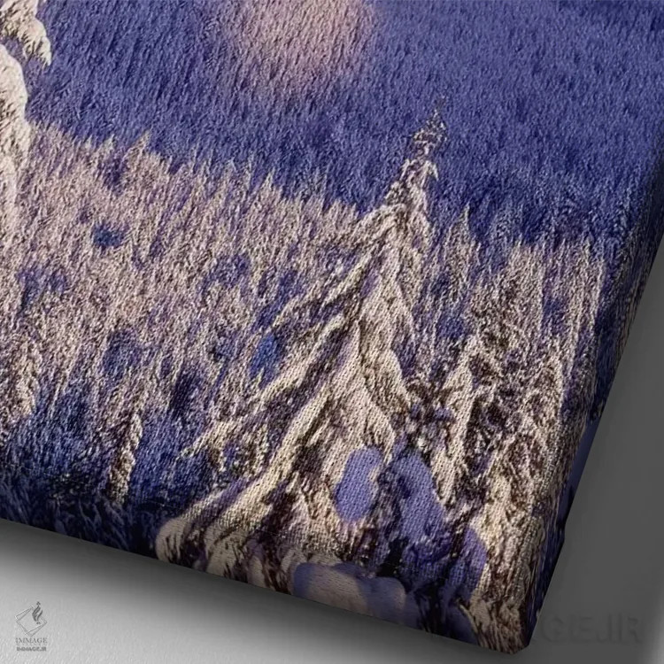 تابلو دکوراتیو Mt. Hood , Mt. Hood National Forest, Oregon,درختان پ… اثر استوارت وست مورلند - نمای نزدیک بافت بوم