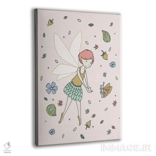 تابلو دکوراتیو پری و پروانه اثر دیزاینز سوییت ملودی - نمای پرسپکتیو محصول