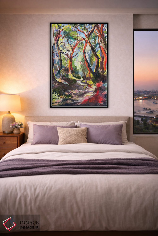 تابلو انتزاعی پیاده روی در سوی وحشی اثر شانی رای-جنکینز - D5B