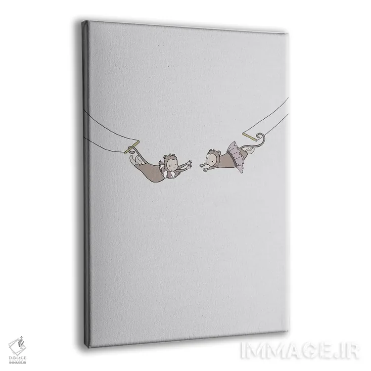 تابلو دکوراتیو رویای سیرک: آکروبات های کوچک اثر دیزاینز سوییت ملودی - نمای پرسپکتیو محصول