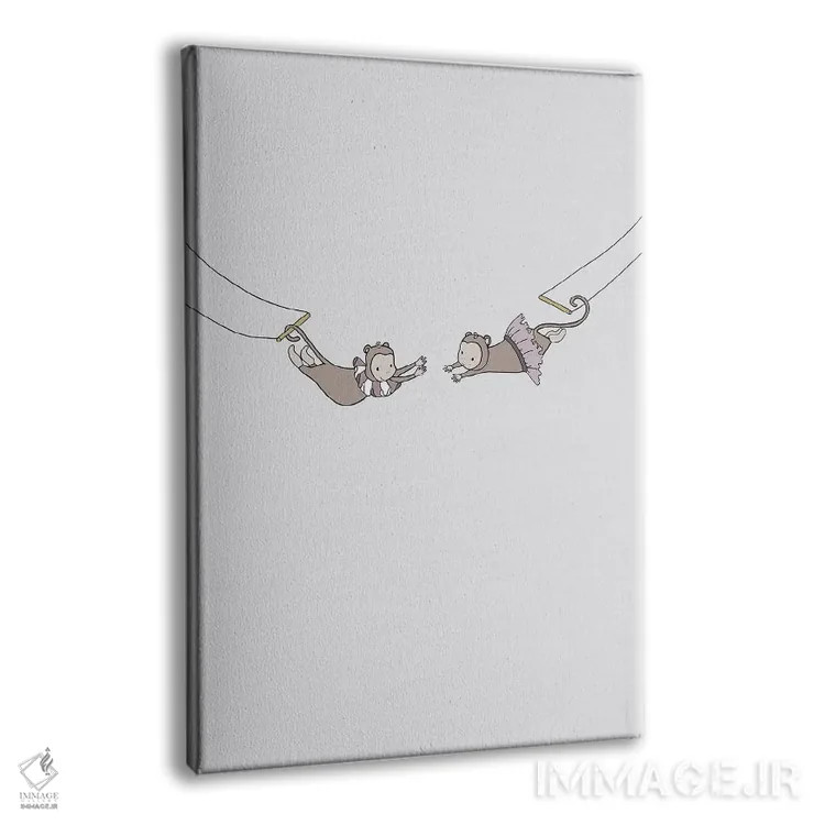تابلو دکوراتیو رویای سیرک: آکروبات های کوچک اثر دیزاینز سوییت ملودی - نمای پرسپکتیو محصول