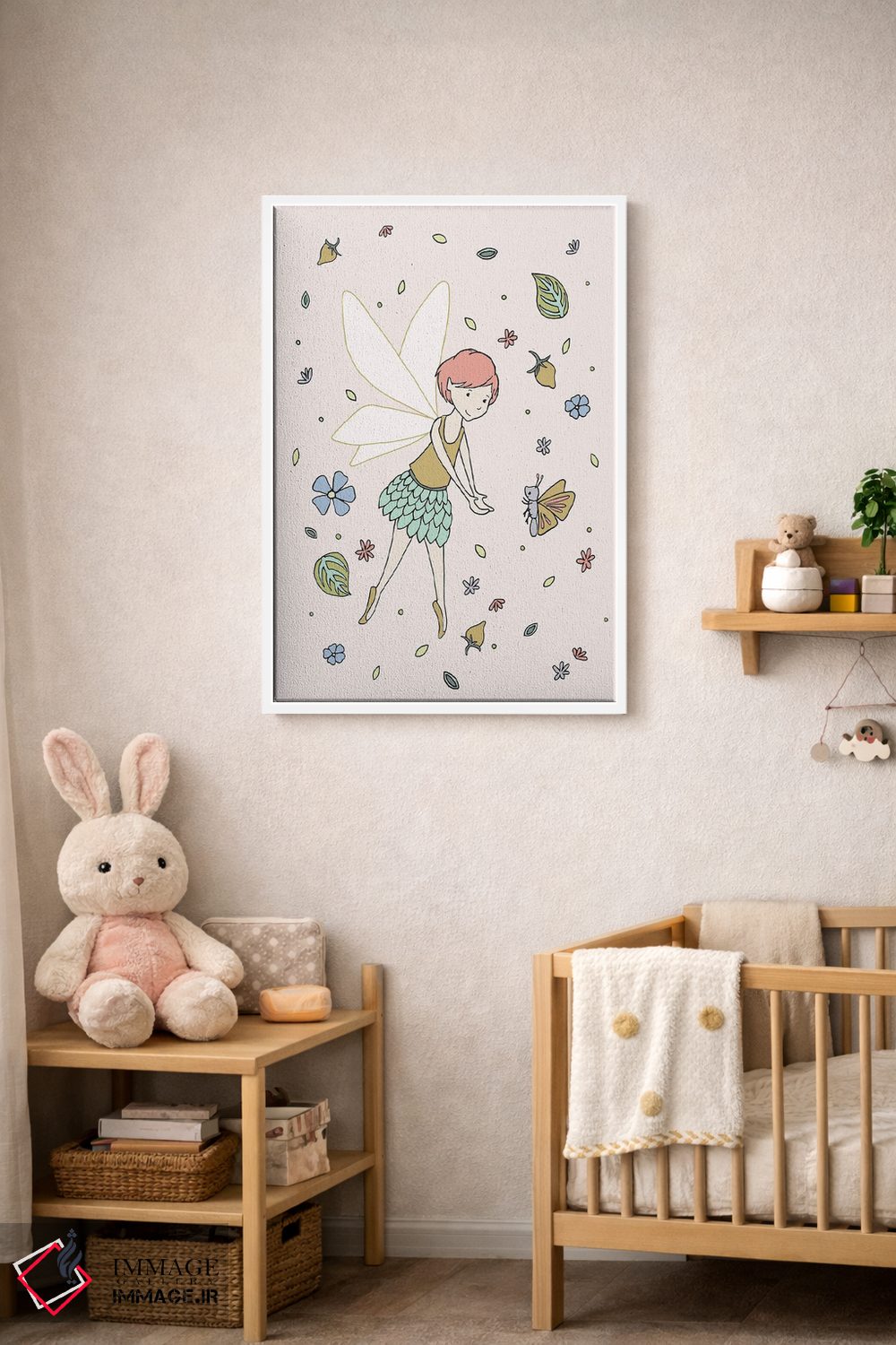 تابلو دکوراتیو پری و پروانه اثر دیزاینز سوییت ملودی - D4W