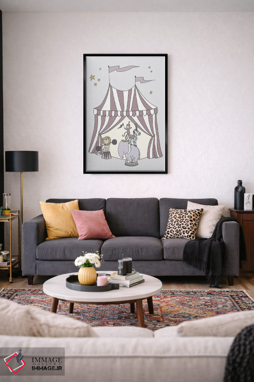 تابلو دکوراتیو رویای سیرک: چادر سیرک اثر دیزاینز سوییت ملودی - D5B