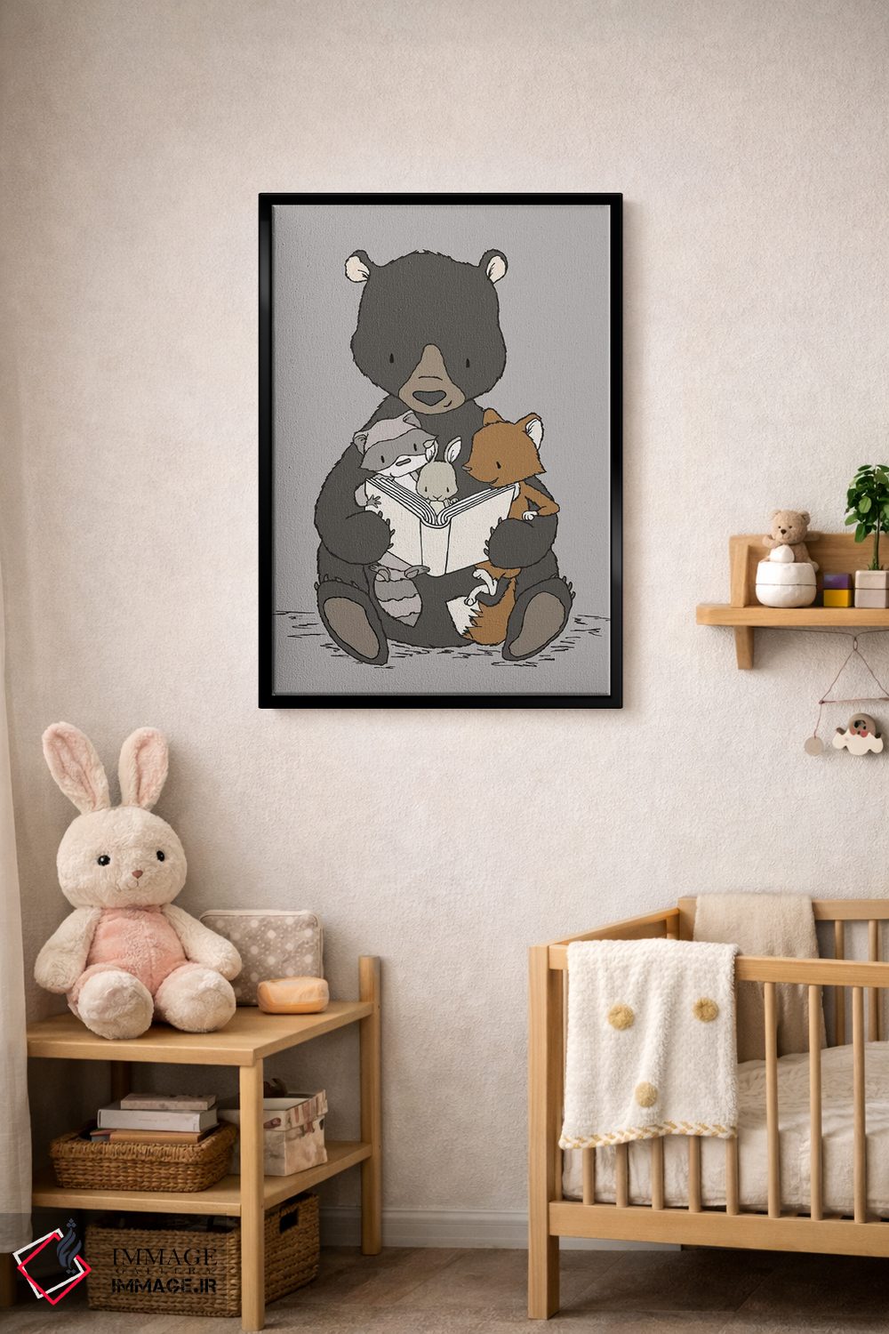 تابلو دکوراتیو داستان گویی در جنگل اثر دیزاینز سوییت ملودی - D4B