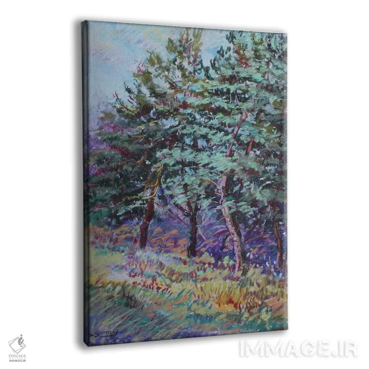 تابلو دکوراتیو درختان خیابان ویتون اثر شارون سان دی - نمای پرسپکتیو محصول