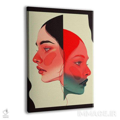 تابلو دکوراتیو آشتی کردن اثر سارا لی - نمای پرسپکتیو محصول