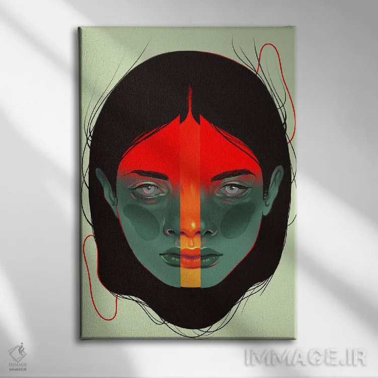 تابلو دکوراتیو صدف اثر سارا لی - نمای روبهرو روی دیوار