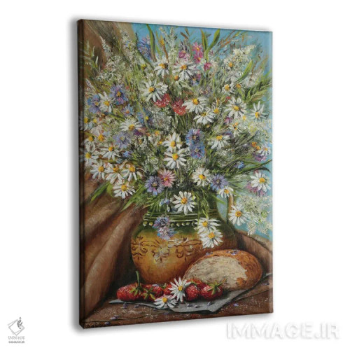 تابلو دکوراتیو دسته گل تابستانی اثر سرگئی بولشاکوف - نمای پرسپکتیو محصول