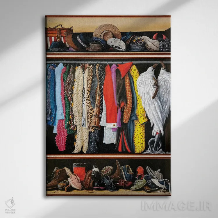 تابلو دکوراتیو شب پره کلارا اثر سرگئی بولشاکوف - نمای روبهرو روی دیوار