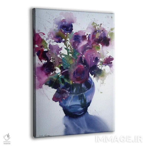 تابلو دکوراتیو لیسیانتوس اثر سارا یئومن - نمای پرسپکتیو محصول