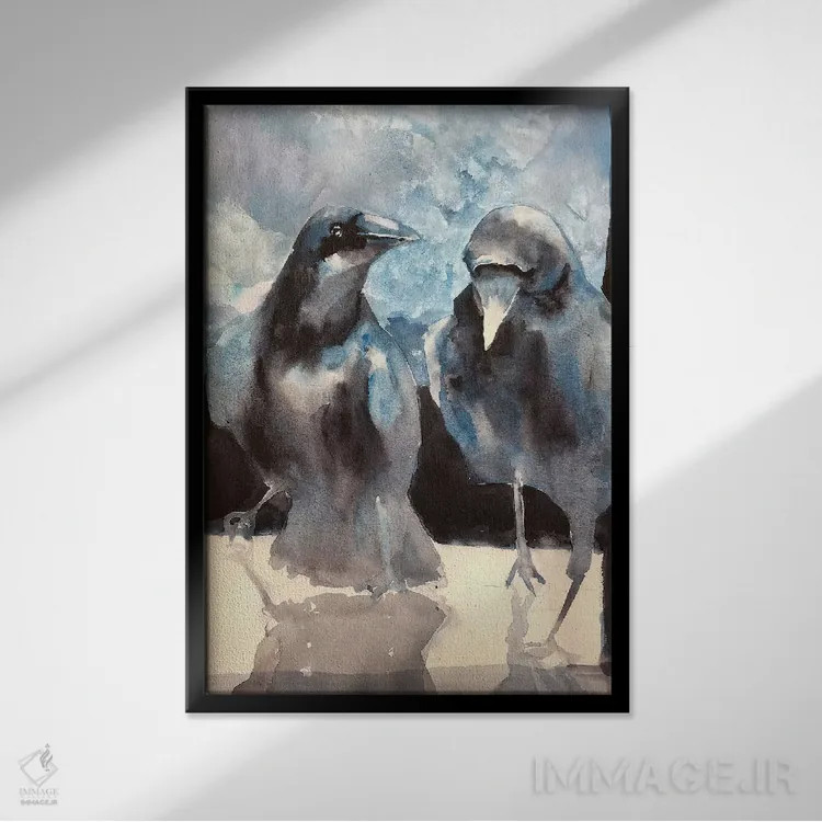 تابلو دکوراتیو آستانه اثر سارا یئومن - نمای قابدار مشکی