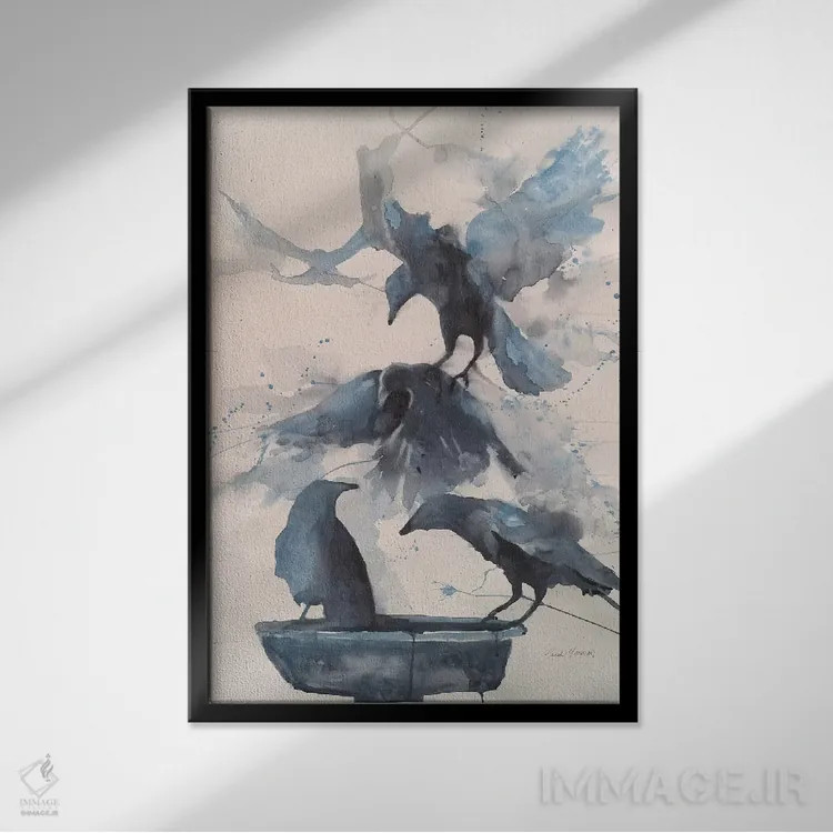 تابلو دکوراتیو توتم اثر سارا یئومن - نمای قابدار مشکی