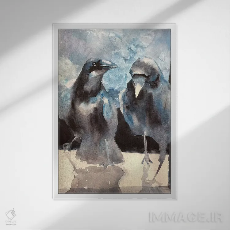 تابلو دکوراتیو آستانه اثر سارا یئومن - نمای قابدار سفید