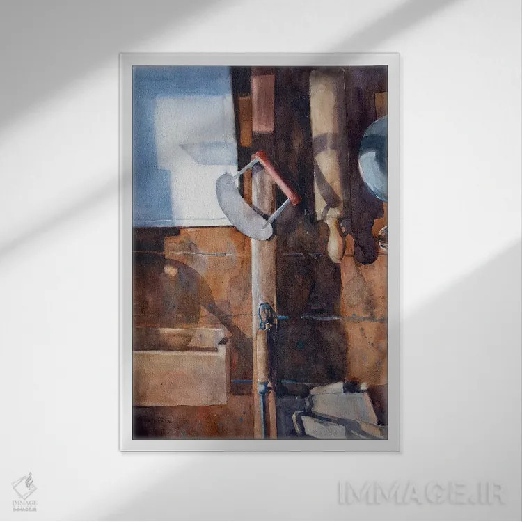 تابلو دکوراتیو آشپزخانه تابستانی اثر سارا یئومن - نمای قابدار سفید