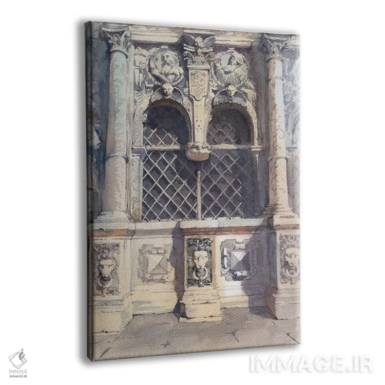 تابلو دکوراتیو Italy In Venice,درهای قدیمی اروپا، ایتالیا در ونیز اثر سمیرا یانوشکوا - نمای پرسپکتیو محصول