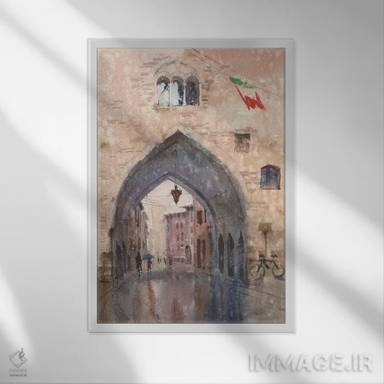 تابلو دکوراتیو گذشته ای تماشایی اثر سمیرا یانوشکوا - نمای قابدار سفید