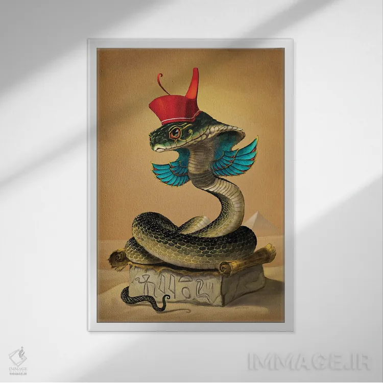 تابلو دکوراتیو واجت اثر استنلی موریسون - نمای قابدار سفید