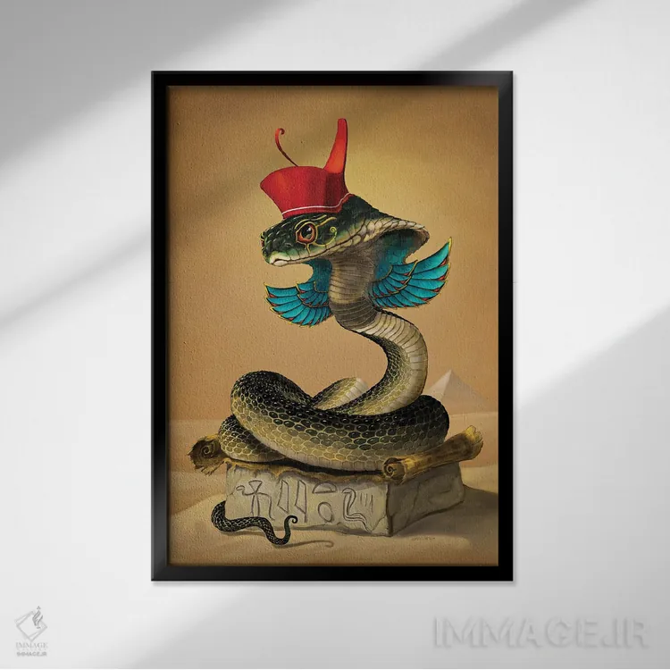 تابلو دکوراتیو واجت اثر استنلی موریسون - نمای قابدار مشکی