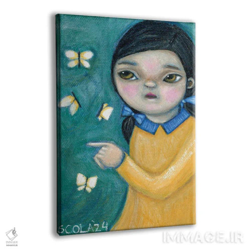 تابلو دکوراتیو پروانه ها اثر سیلویا کولاساکو - نمای پرسپکتیو محصول