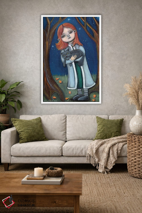 تابلو دکوراتیو گربه برگشت اثر سیلویا کولاساکو - D1W