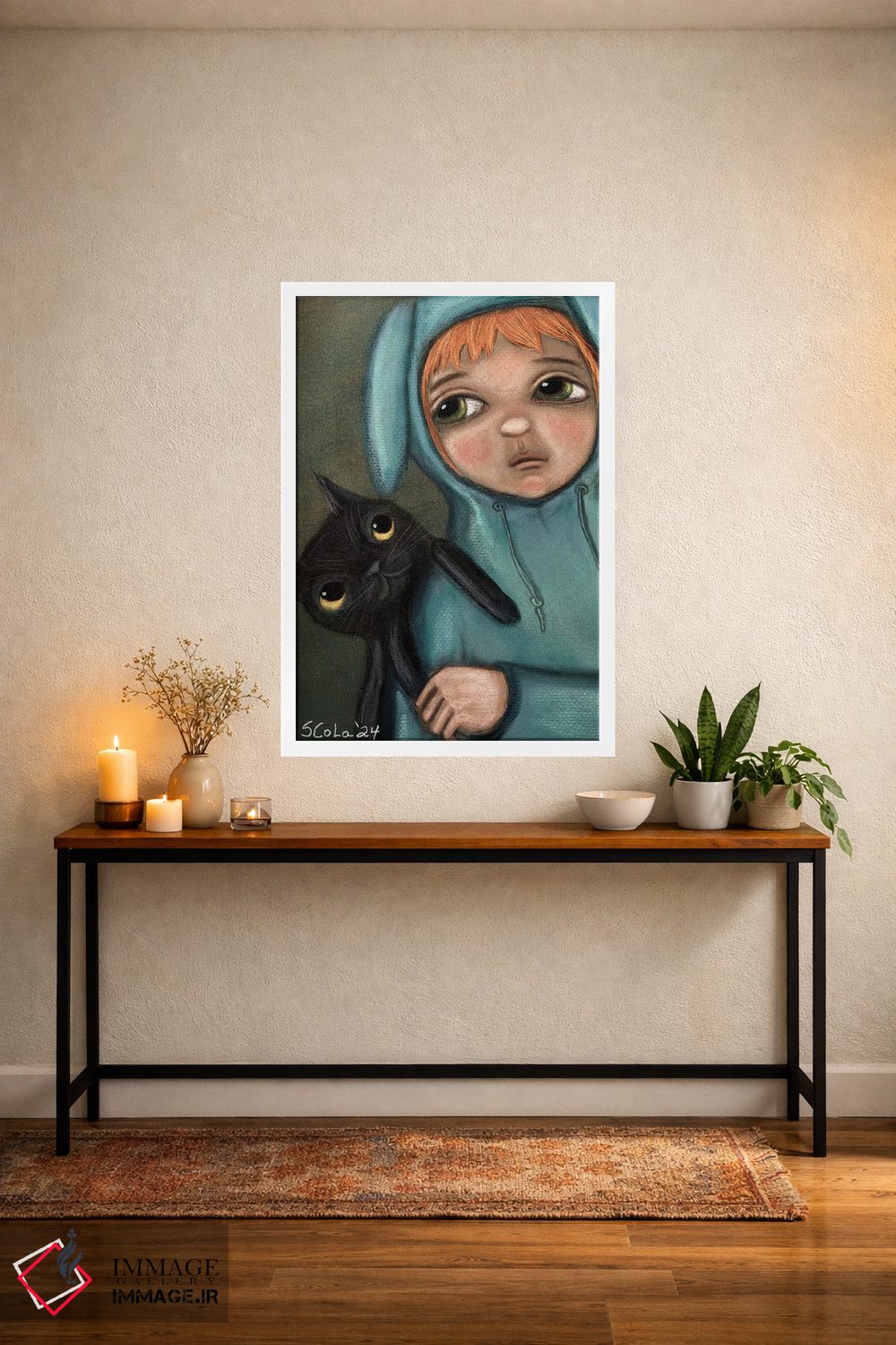 تابلو دکوراتیو هوایت را دارم اثر سیلویا کولاساکو - D1W