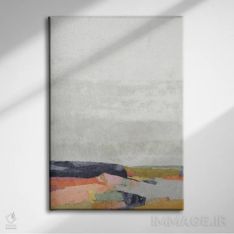 تابلو مینیمال دره بهاری اثر سوزان نیکول - نمای روبهرو روی دیوار