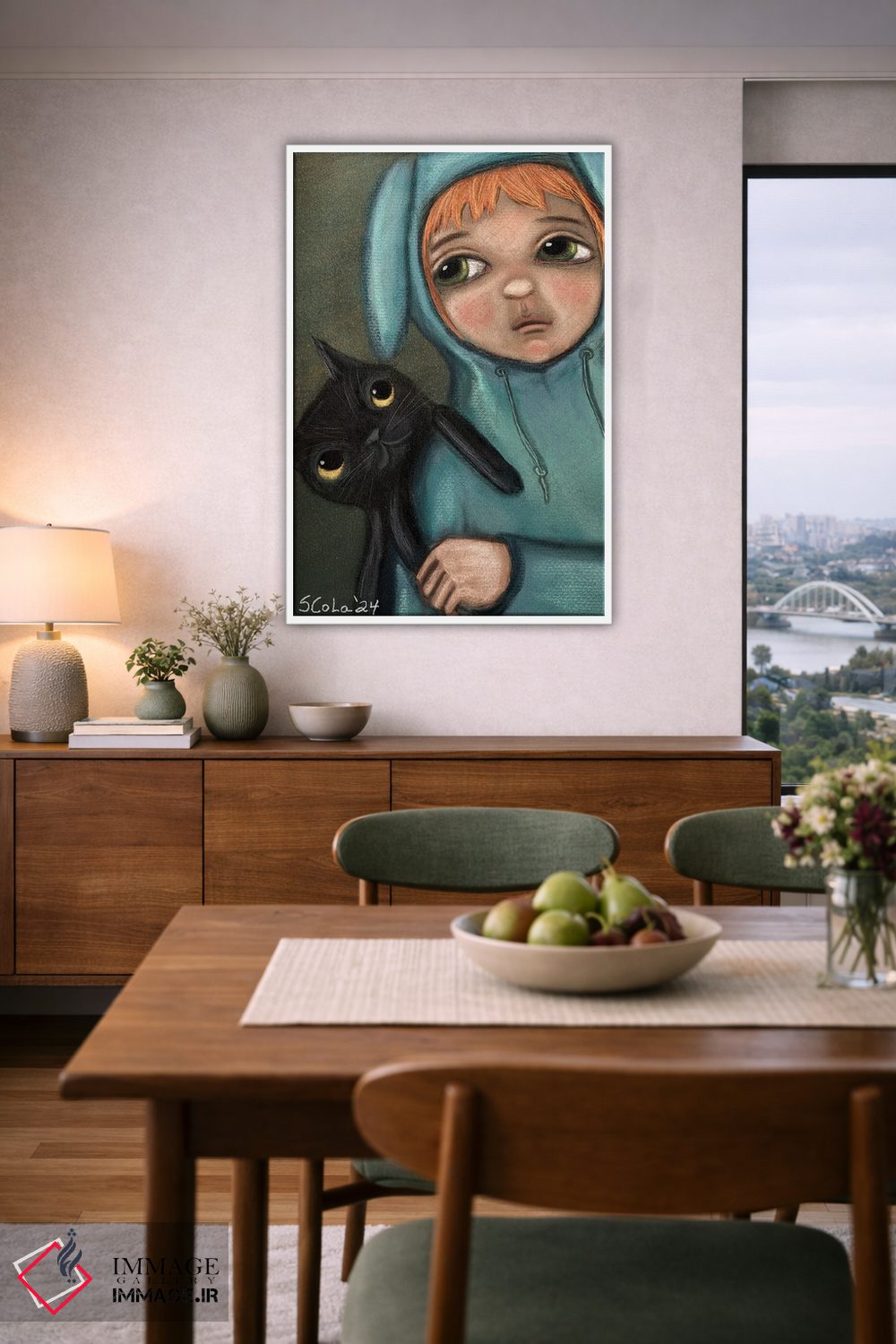 تابلو دکوراتیو هوایت را دارم اثر سیلویا کولاساکو - D6W