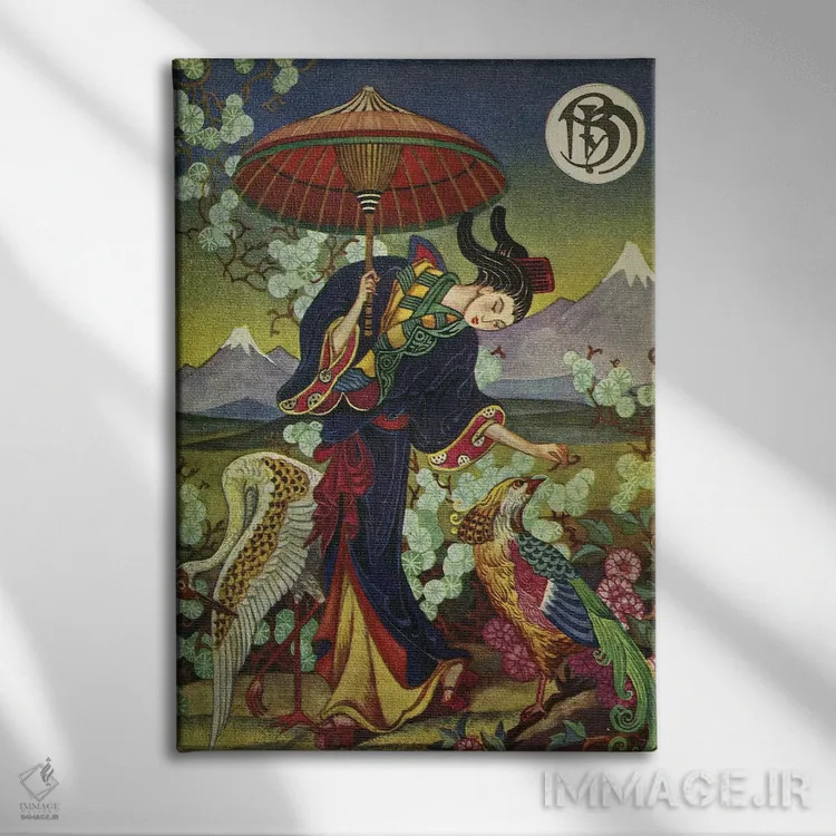تابلو دکوراتیو روی جلد مجله بلانکو یی نگرو سال ۱۹۳۴ اثر آرشیو تبلیغات - نمای روبهرو روی دیوار