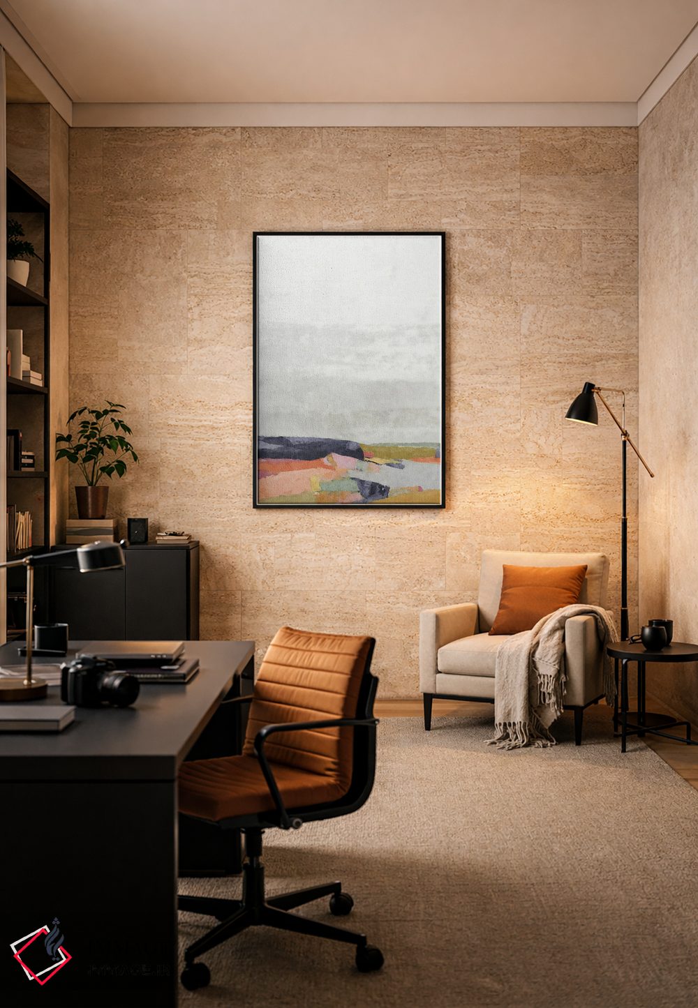 تابلو مینیمال دره بهاری اثر سوزان نیکول - D6B