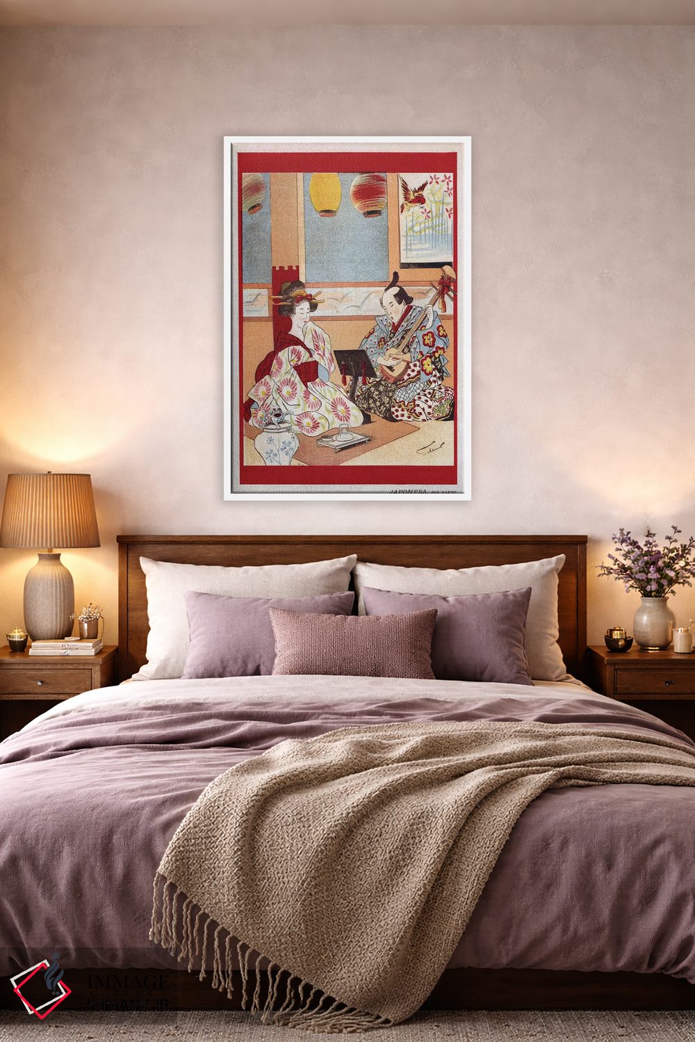تابلو دکوراتیو تصویر برگرفته از مجله موسیقی ژاپنی سال ۱۸۹۸ اثر آرشیو تبلیغات - D3W