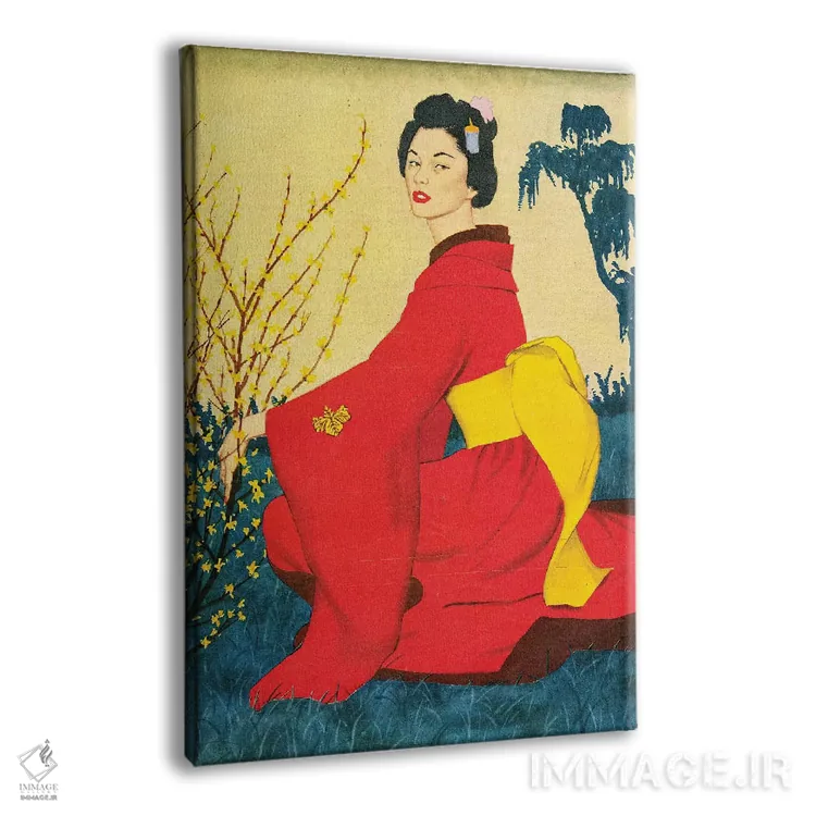 تابلو دکوراتیو تصویر داخلی مجله جان بول ۱۹۵۴ اثر هری زلینسکی - نمای پرسپکتیو محصول