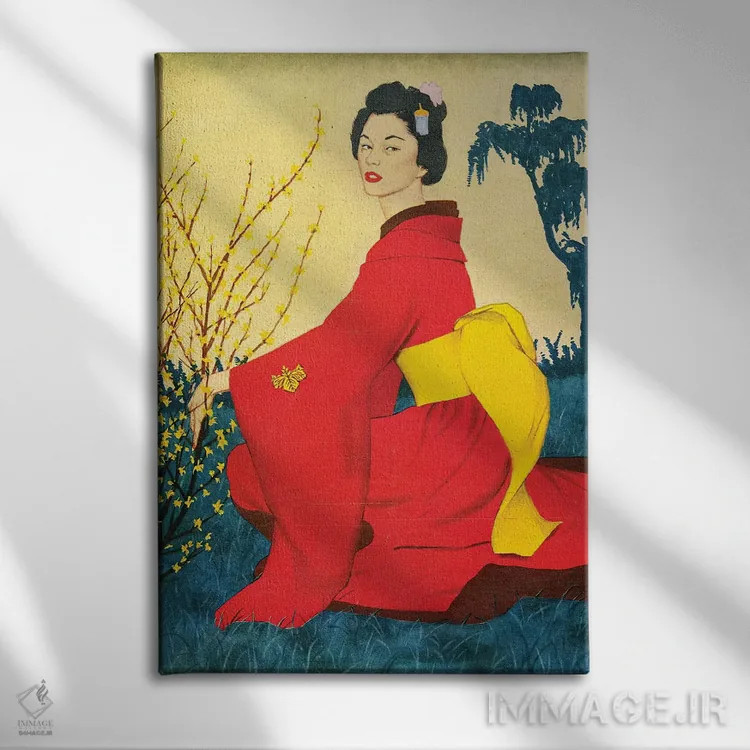 تابلو دکوراتیو تصویر داخلی مجله جان بول ۱۹۵۴ اثر هری زلینسکی - نمای روبهرو روی دیوار