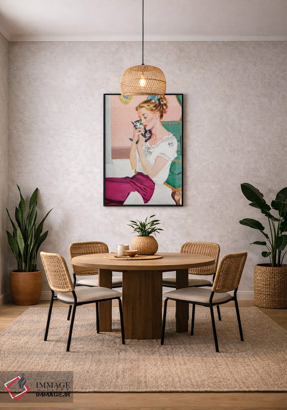 تابلو دکوراتیو تصویر داخلی مجله وومنز ژورنال ۱۹۵۱ اثر آرشیو تبلیغات - D4B