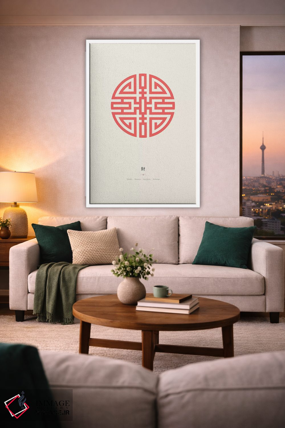 تابلو مینیمال ثروت کای اثر توت آدان - D1W