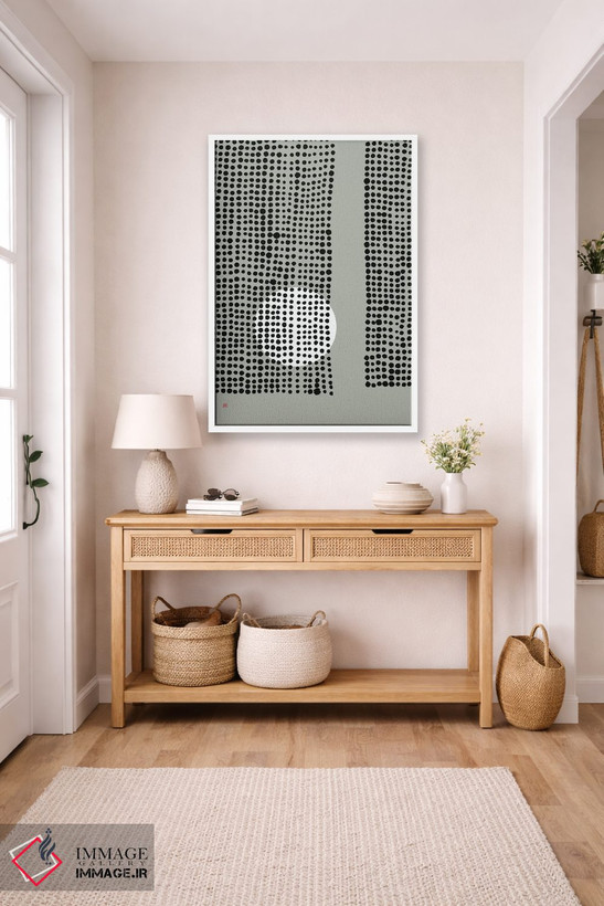 تابلو مینیمال ماه پنهان شماره ۴ اثر توت آدان - D5W