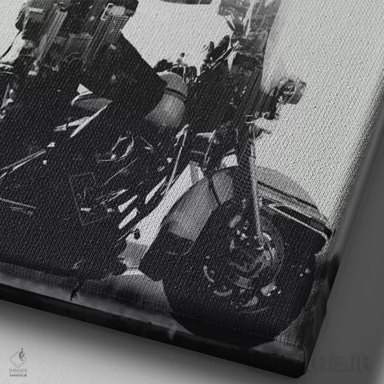 تابلو دکوراتیو اکسپوژر II اثر تیلور آلن - نمای نزدیک بافت بوم