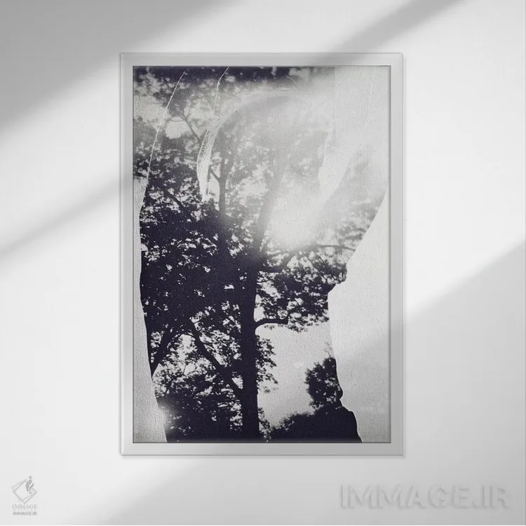 تابلو دکوراتیو اکسپوژر IV اثر تیلور آلن - نمای قابدار سفید