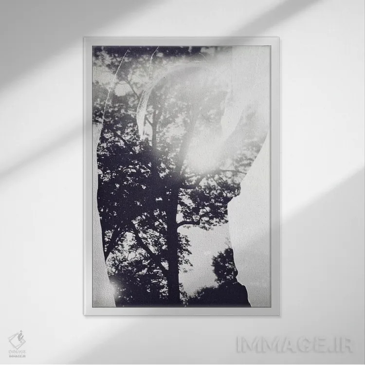 تابلو دکوراتیو اکسپوژر IV اثر تیلور آلن - نمای قابدار سفید