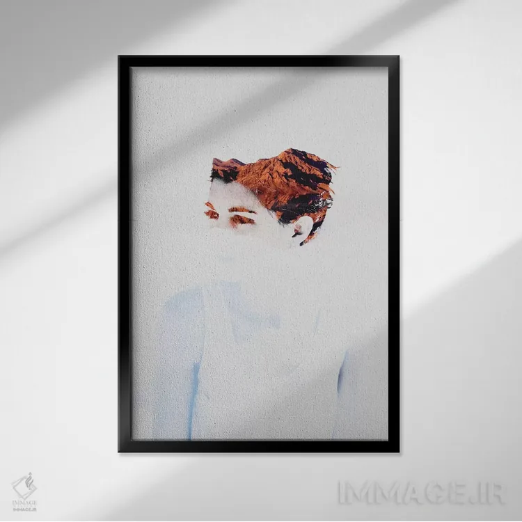 تابلو دکوراتیو اکسپوژر VII اثر تیلور آلن - نمای قابدار مشکی