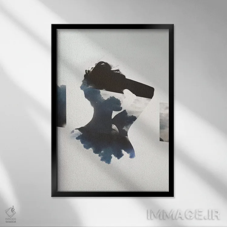 تابلو مینیمال سایه نما IX اثر تیلور آلن - نمای قابدار مشکی