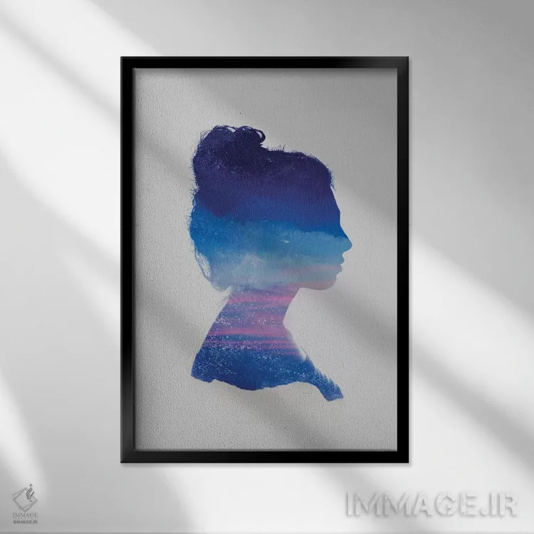 تابلو دکوراتیو سایه نما II اثر تیلور آلن - نمای قابدار مشکی