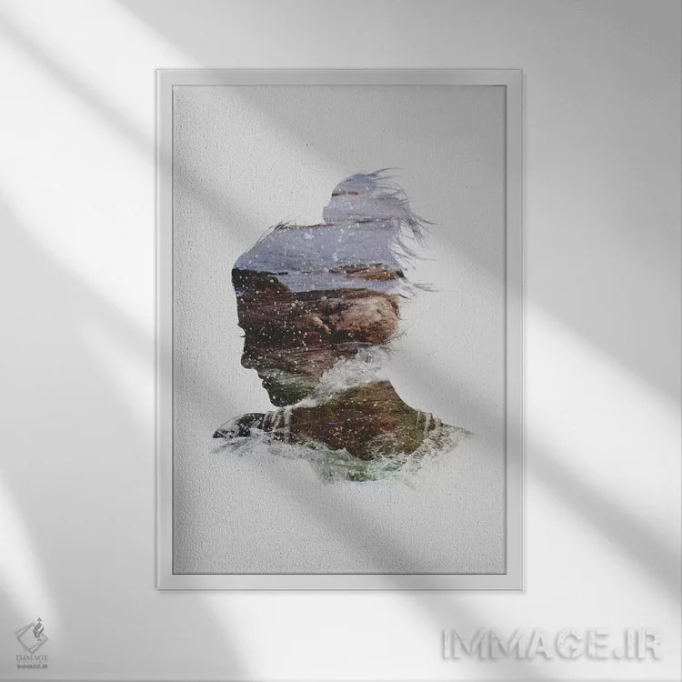 تابلو دکوراتیو سایه نما IV اثر تیلور آلن - نمای قابدار سفید