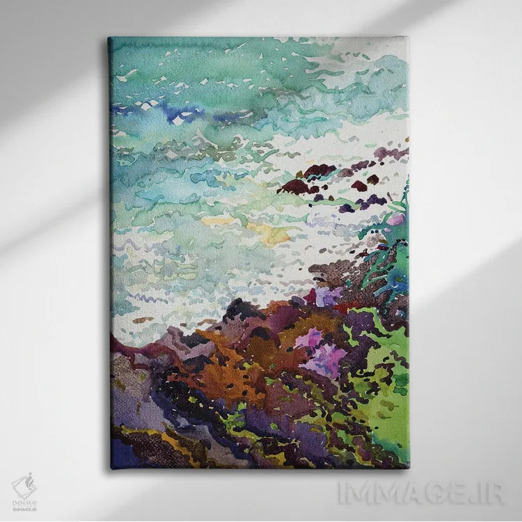 تابلو دکوراتیو منظره از صخره طوطی اثر تانبلیا - نمای روبهرو روی دیوار